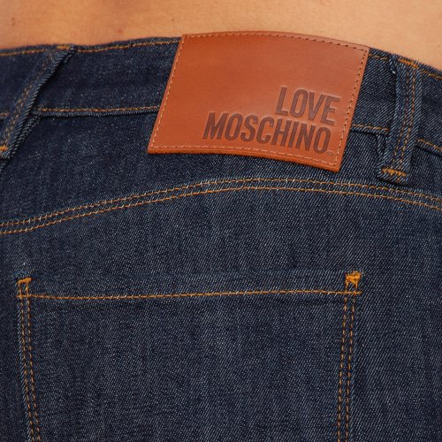 Женские джинсы LOVE MOSCHINO PANT.5 TASCHE DENIM BLU DENIM