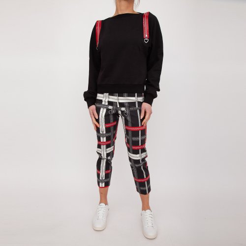 Женские повседневные брюки LOVE MOSCHINO PANTALONE FANTASIA