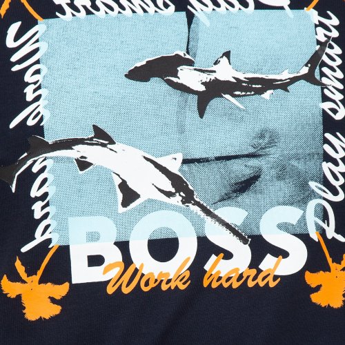 Мужская футболка HUGO BOSS Jersey BLU
