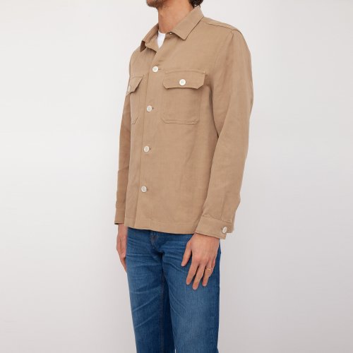 Мужская рубашка с длинным рукавом HUGO BOSS Jackets BEIGE
