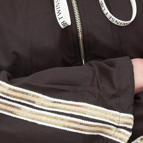 Женская куртка TWIN-SET BOMBER NERO