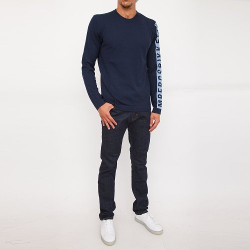 Чоловічий светр BIKKEMBERGS MAGLIA BLU