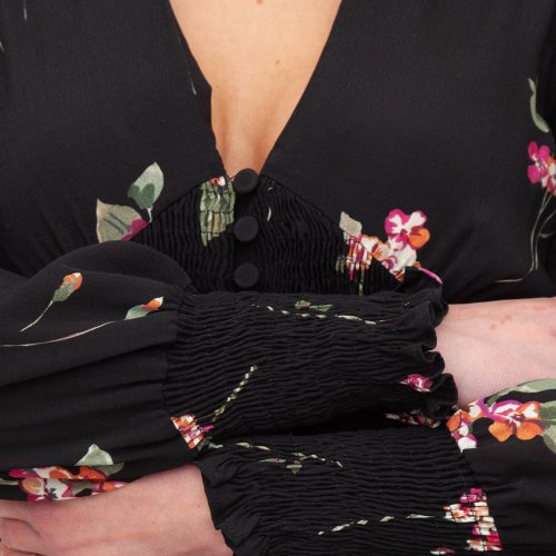 Жіноча сорочка з довгим рукавом TWIN-SET CAMICIA NERO