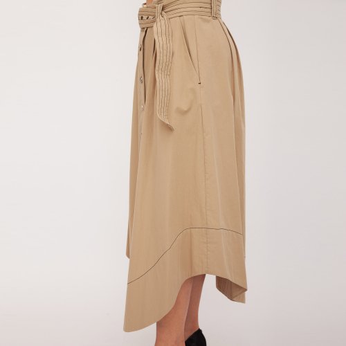 Длинная юбка TWIN-SET GONNA BEIGE