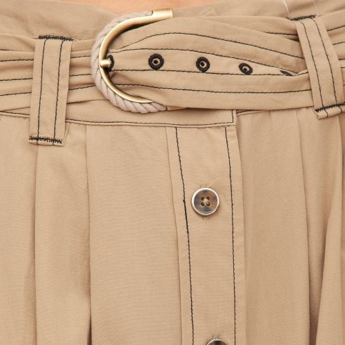 Длинная юбка TWIN-SET GONNA BEIGE