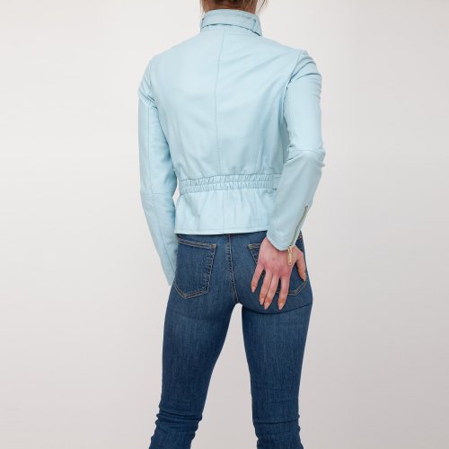 Женская куртка BLUGIRL GIACCA PELLE CELESTE