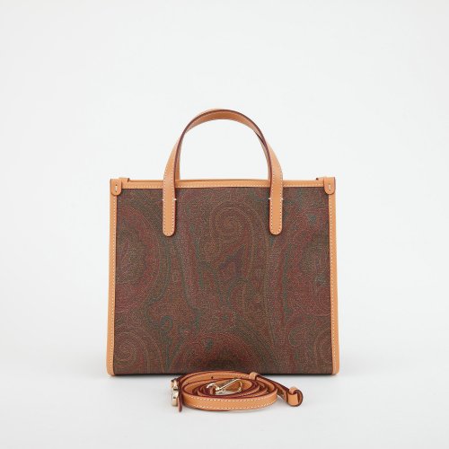 Женская сумка с ручками ETRO SHOPPING GLOBETROTTER BOOK PAISLEY C.27X23X14 FANTASIA