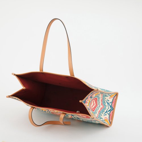 Жіноча сумка з ручками ETRO SHOPPING GLOBETROTTER STAMPA MANDALA 42,5X35X17 FANTASIA