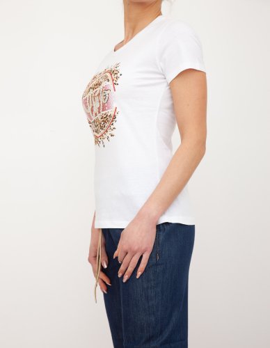 Женская футболка LIU JOECS T-SHIRT MODA M/C BIANCO