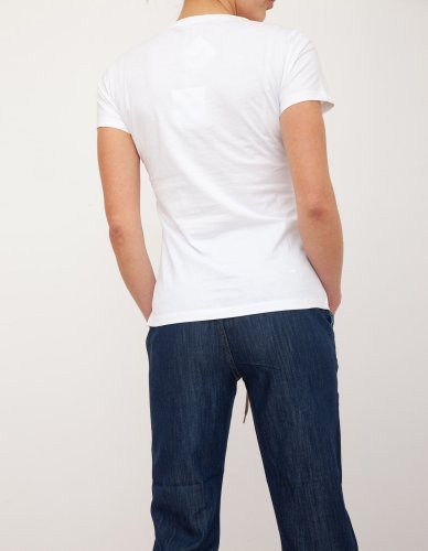 Женская футболка LIU JOECS T-SHIRT MODA M/C BIANCO