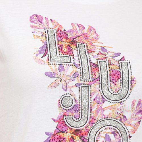 Жіноча футболка LIU JO  ECS T-SHIRT MODA M/C BIANCO