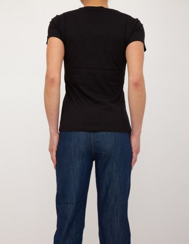 Жіноча футболка LIU JO ECS T-SHIRT MODA M/C NERO
