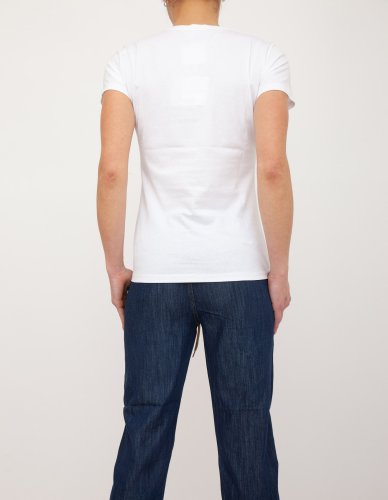 Жіноча футболка LIU JO ECS T-SHIRT MODA M/C BIANCO