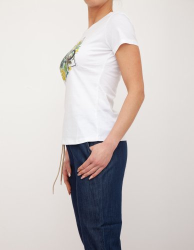 Жіноча футболка LIU JO ECS T-SHIRT MODA M/C BIANCO