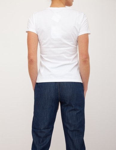 Жіноча футболка LIU JO ECS T-SHIRT MODA M/C BIANCO