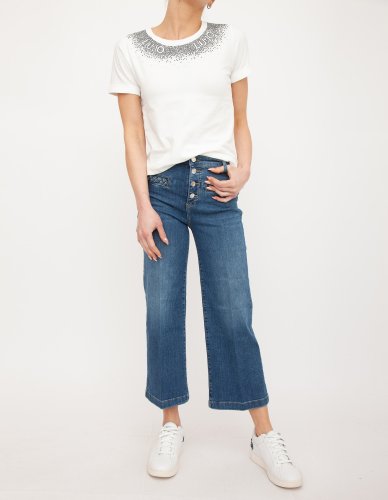 Жіночі джинси LIU JO PANT.FLARE BRAID H.W. BLU DENIM