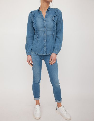 Женские джинсы LIU JO ECS B.UP PARFAIT MONROE REG.W. BLU DENIM