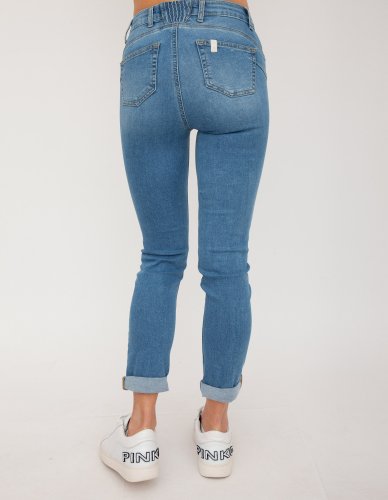 Женские джинсы LIU JO ECS B.UP PARFAIT MONROE REG.W. BLU DENIM