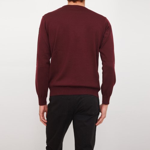 Мужской свитер PAUL&SHARK GIROCOLLO BASE LANA BORDEAUX