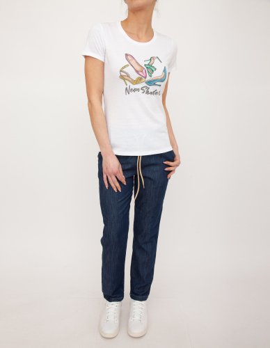 Женская футболка LIU JO T-SHIRT MODA M/C BIANCO