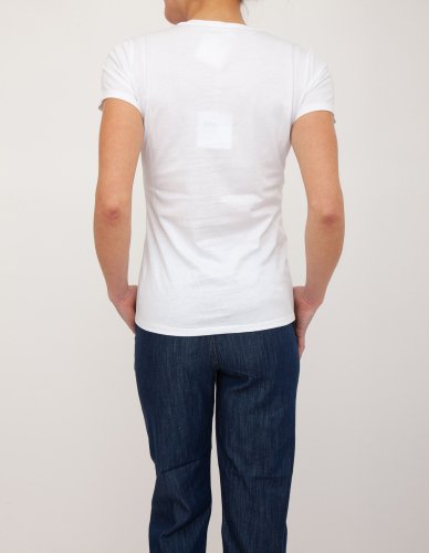 Женская футболка LIU JO T-SHIRT MODA M/C BIANCO