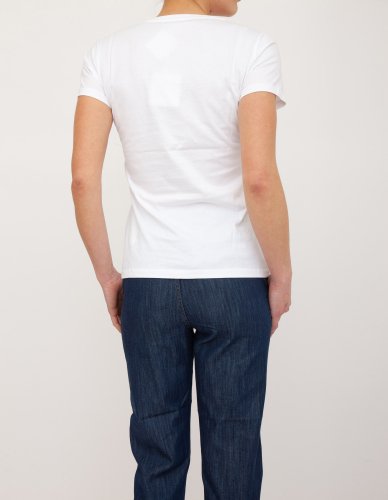 Жіноча футболка LIU JO ECS T-SHIRT MODA M/C BIANCO