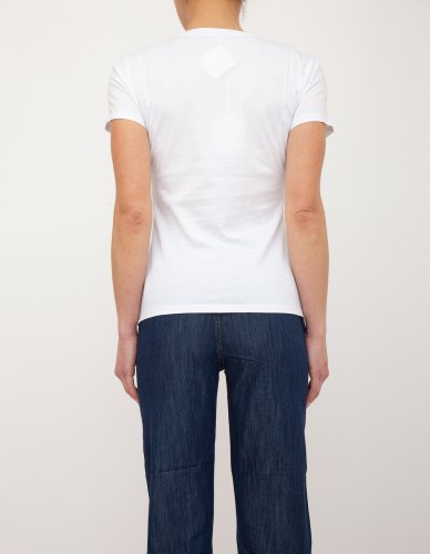 Женская футболка LIU JO T-SHIRT MODA M/C BIANCO