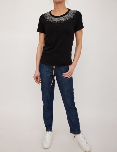 Жіноча футболка LIU JO T-SHIRT M/C NERO