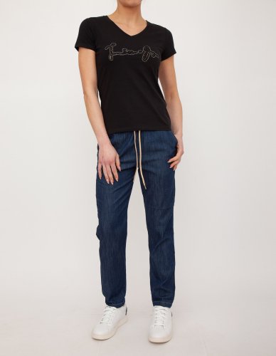 Жіноча футболка LIU JO T-SHIRT M/C NERO