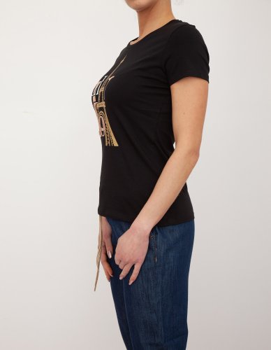 Жіноча футболка LIU JO ECS T-SHIRT M/C NERO