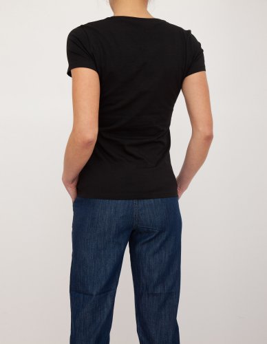 Жіноча футболка LIU JO ECS T-SHIRT M/C NERO