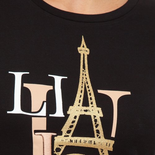 Жіноча футболка LIU JO ECS T-SHIRT M/C NERO