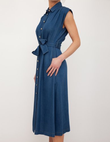 Женское платье LIU JO ABITO LUNGO DENIM BLU DENIM