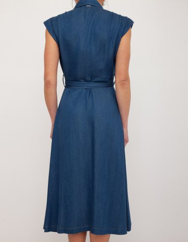 Женское платье LIU JO ABITO LUNGO DENIM BLU DENIM