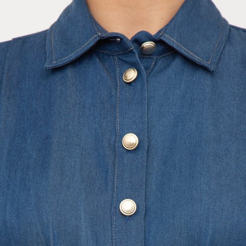 Женское платье LIU JO ABITO LUNGO DENIM BLU DENIM