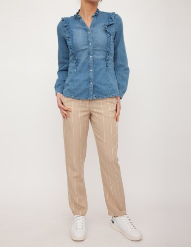 Жіночі повсякденні штани LIU JO PANT.TS NAV  LUNGO BEIGE