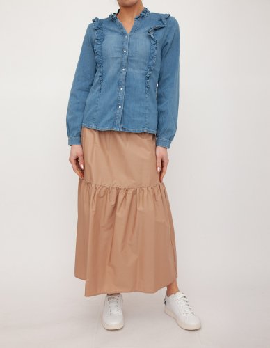 Длинная юбка LIU JO GONNA TS NAV LUNGA BEIGE