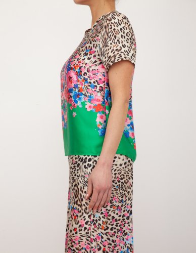 Женская блузка LIU JO TUNICA TS NAV ANIMALIER