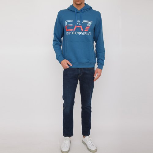 Мужская толстовка EA7 EMPORIO ARMANI SWEATSHIRT BLU
