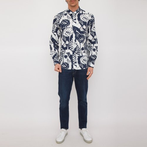 Мужская рубашка с длинным рукавом ANTONY MORATO CAMICIA BLU