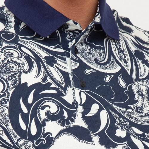 Мужское поло ETRO POLO GOLINO ROMA BLU