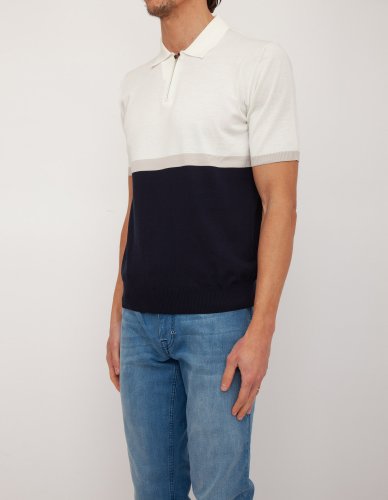 Мужское поло ELEVENTY POLO SWEATER BICOLOR