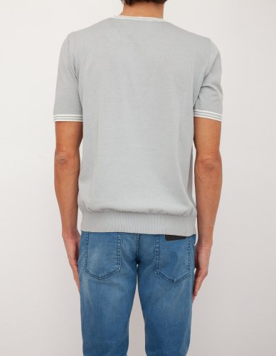 Чоловіча футболка  ELEVENTY ROUND NECK SWEATER BLU