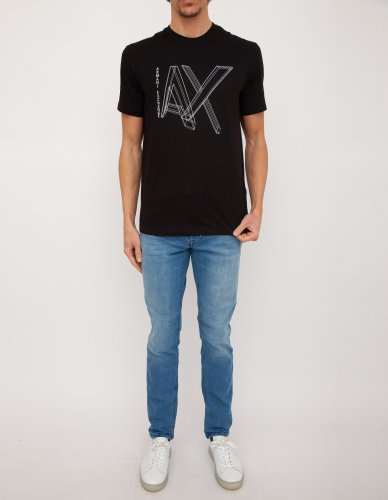 Чоловіча футболка  ARMANI EXCHANGE T-SHIRT NERO