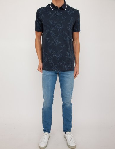 Чоловіче поло ARMANI EXCHANGE  POLO SHIRT BLU