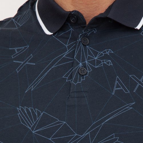 Чоловіче поло ARMANI EXCHANGE  POLO SHIRT BLU