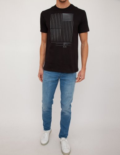 Чоловіча футболка  ARMANI EXCHANGE T-SHIRT NERO