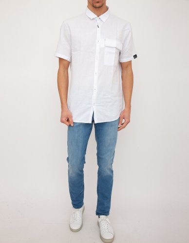 Чоловіча сорочка з коротким рукавом ARMANI EXCHANGE SHIRT BIANCO