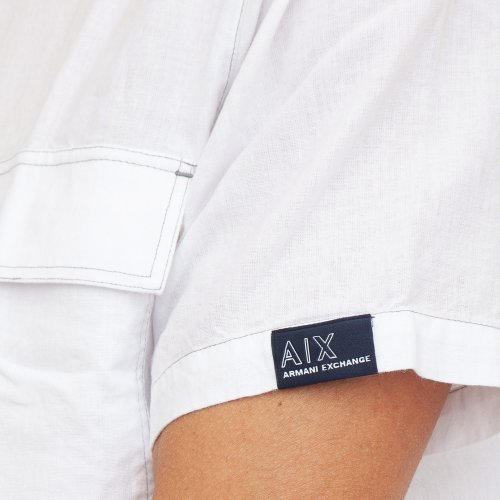 Чоловіча сорочка з коротким рукавом ARMANI EXCHANGE SHIRT BIANCO