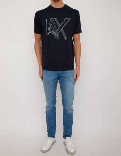 Чоловіча футболка  ARMANI EXCHANGE T-SHIRT BLU